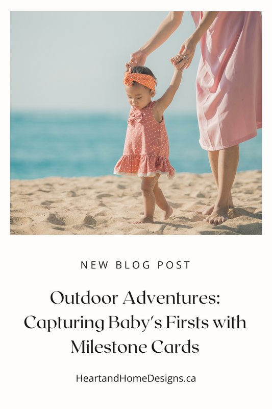 Outdoor Adventures: Capturing Baby's Firsts with Milestone Cards